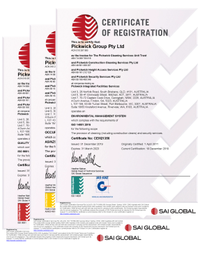 Pickwick Group - ISO Certificates