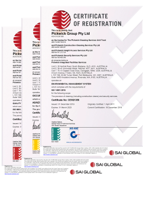 Pickwick Group – ISO Certificates Pickwick Group - ISO Certificates